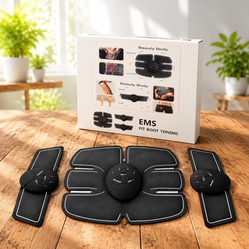 دستگاه عضله ساز بازو و سیکس پک EMS اورجینال Mobile-Gym (مجموعه ۳ عددی)