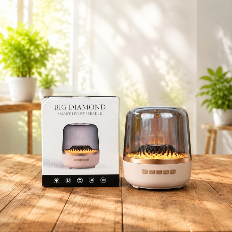 اسپیکر بلوتوثی چراغ دار مدل بیگ دایموند BIG DIAMOND با نور LED